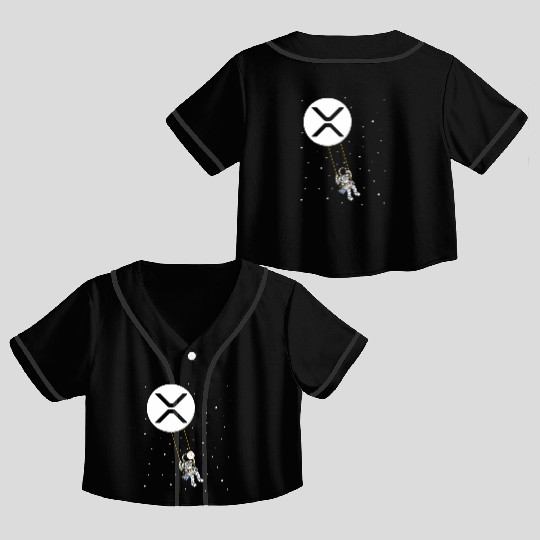 Ripple Swing Xrp Trader Cryptocurrency Moon Crop Top Baseball Jerseys