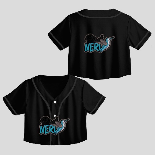 Bird Desig for Birdwatcher Bird Nerd Lover Bird Crop Top Baseball Jerseys