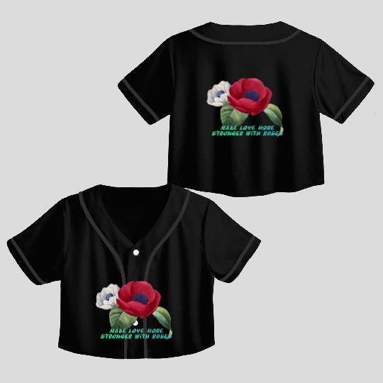 Embracing Romance with the Rose Crop Top Baseball Jerseys