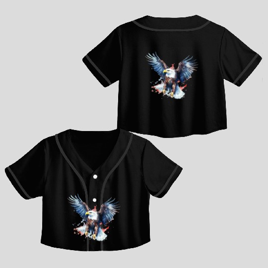 Eagle 4Th July Independent Day Crop Top Baseball Jerseys