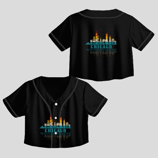 Chicago yline Illinois Vintage Pride Crop Top Baseball Jerseys