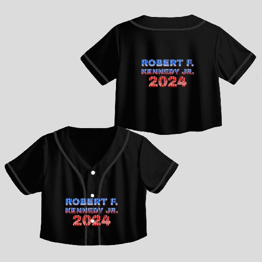 Robert F Kennedy Jr 2024 Stars And Stripes Red Crop Top Baseball Jerseys