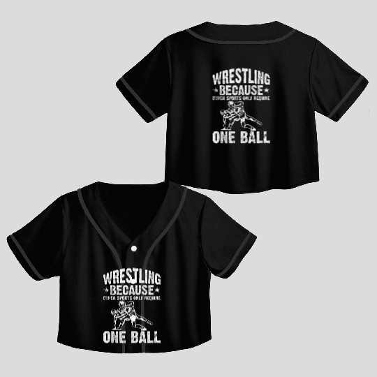 Wrestling Sports Coach Trainer Wrestler Crop Top Baseball Jerseys