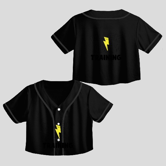 Black Adam Training Crop Top Baseball Jerseys