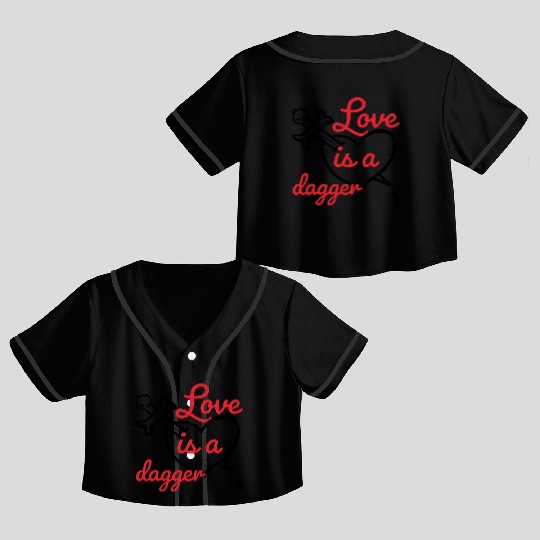 Loki Love Crop Top Baseball Jerseys