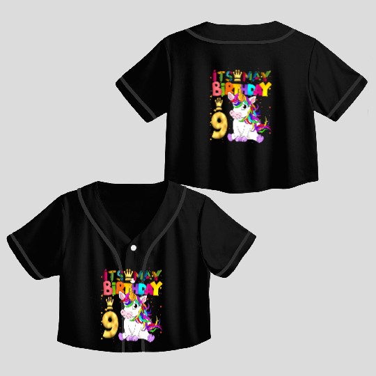 Uorn Party Animal 9Th Uorn Crop Top Baseball Jerseys