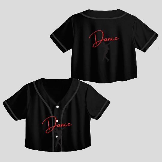 Dance Crop Top Baseball Jerseys