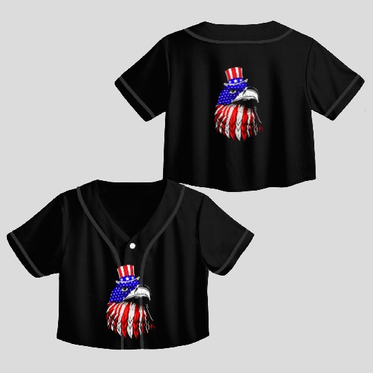 America Eagle USA Patriots American Pride Crop Top Baseball Jerseys