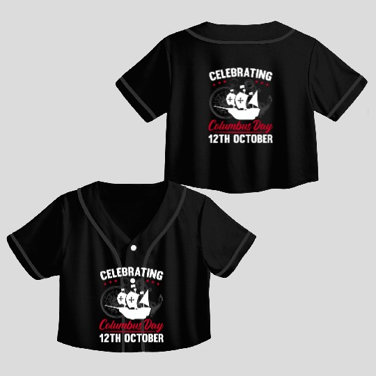 Christopher Columbus Italian American Columbus Day Crop Top Baseball Jerseys