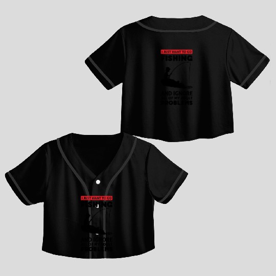 Fishing special Crop Top Baseball Jerseys