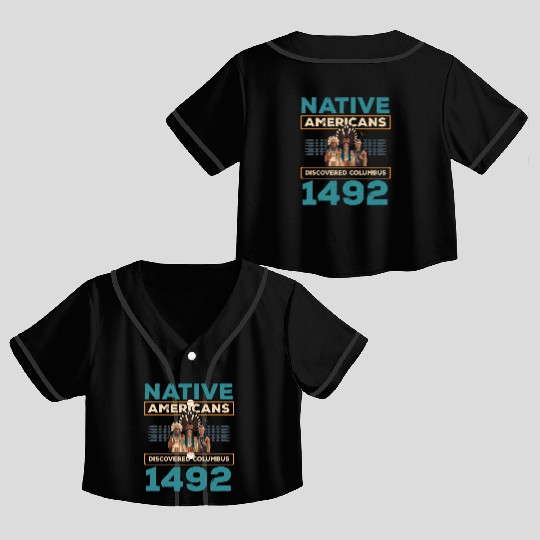 Aboriginal Indians Indigenous Native American Day Crop Top Baseball Jerseys