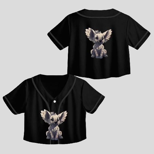 Hyena, Koala & Dog - The Ears Gang Crop Top Baseball Jerseys