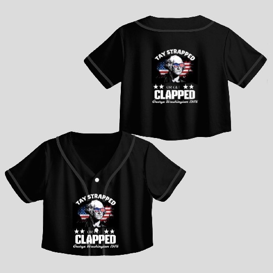 george washington teshirt Crop Top Baseball Jerseys