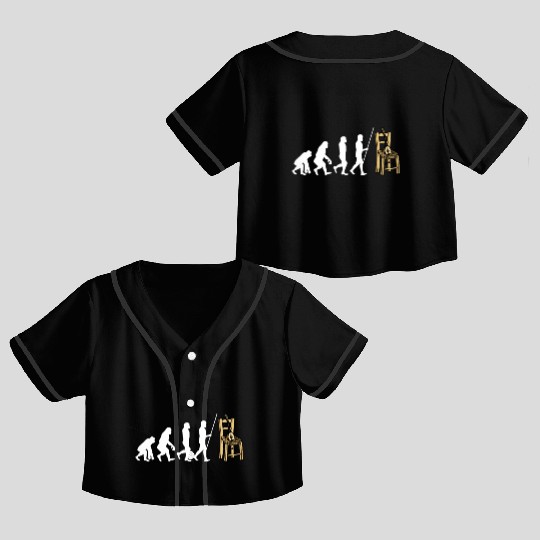 Irish Bouzouki Instrument Greek Crop Top Baseball Jerseys