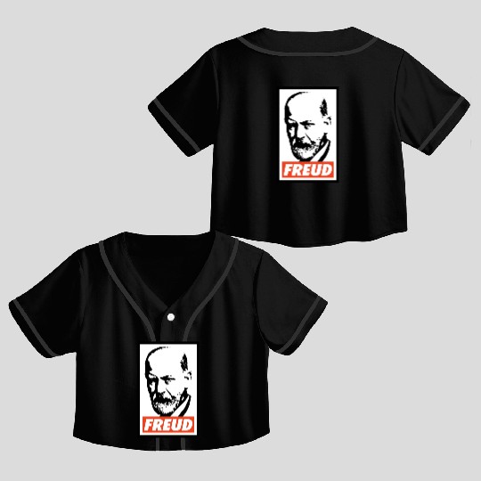Sigmund Freud Crop Top Baseball Jerseys