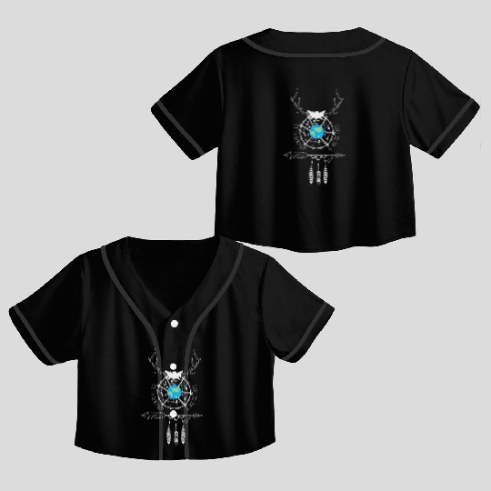 Sacred Duty Dreamcatcher Save The Planet Crop Top Baseball Jerseys
