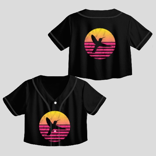 Hummingbird Crop Top Baseball Jerseys