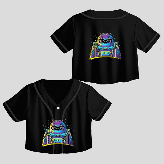 Astro Sloth Crop Top Baseball Jerseys