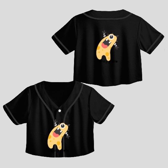 Family Photo Crop Top Baseball Jerseys