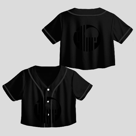 Geometric design Crop Top Baseball Jerseys