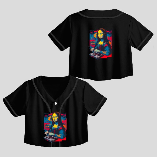 Dj Mona Lisa Crop Top Baseball Jerseys