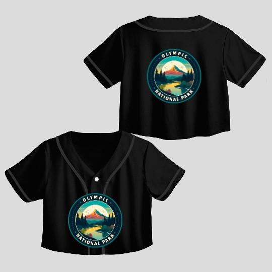 Olympic National Park Crop Top Baseball Jerseys