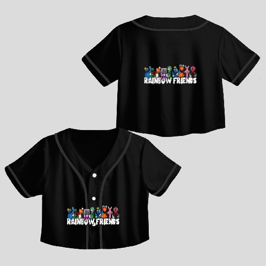 Rainbow Friends Crop Top Baseball Jerseys