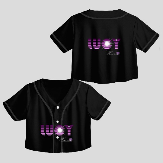 Lucy pink and violet - Latin's etymology - Light Crop Top Baseball Jerseys