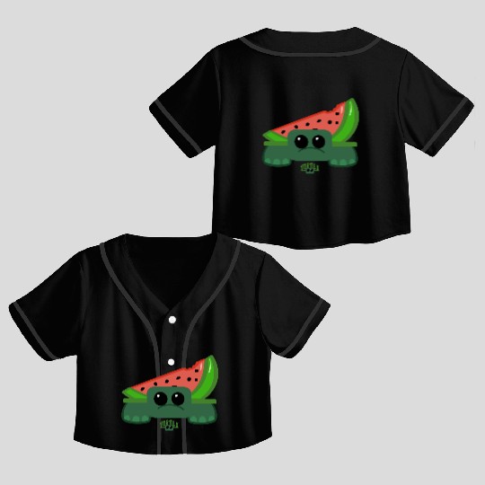 Tortils™ Watermelon Treat Crop Top Baseball Jerseys
