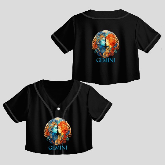 Embrace Your Gemini Identity: Gemini Zodiac Crop Top Baseball Jerseys