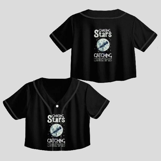 Astrophotography Astronomy Space Camera Star Watch Crop Top Baseball Jerseys