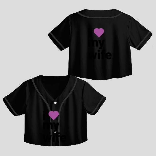 Heartfelt Tribute to My Beloved Wife purple Crop Top Baseball Jerseys