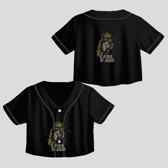 Lion of Judah Crop Top Baseball Jerseys