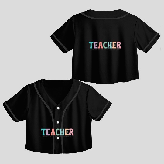 Teacher Assistant Crop Top Baseball Jerseys