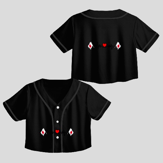 Heart rate cardio for Japan Crop Top Baseball Jerseys
