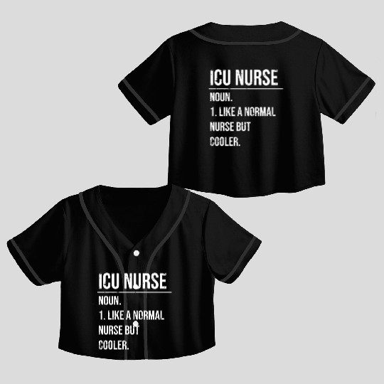 Registered Nurse RN Medical Hospital Healthcare Crop Top Baseball Jerseys
