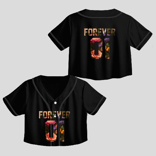 best friends for 3 - FOREVER Crop Top Baseball Jerseys