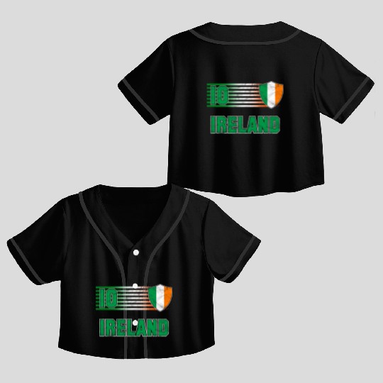Ireland Crop Top Baseball Jerseys