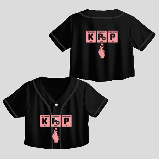 K-Pop Fan Gift Korean Pop Music Crop Top Baseball Jerseys