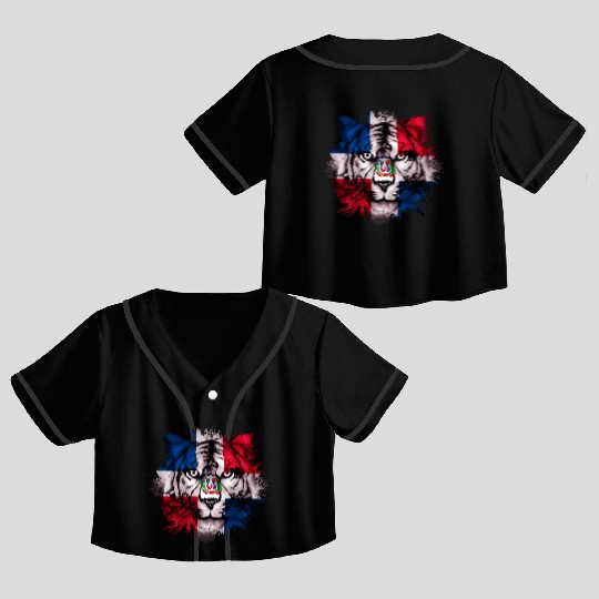 Dominican Republic Crop Top Baseball Jerseys