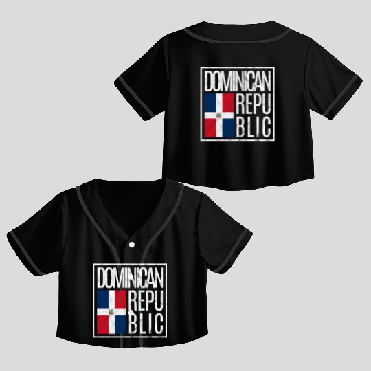 Dominican Republic Crop Top Baseball Jerseys