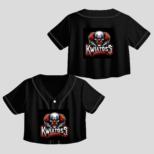 Killer Clowns Army World of Tanks Console Crop Top Baseball Jerseys