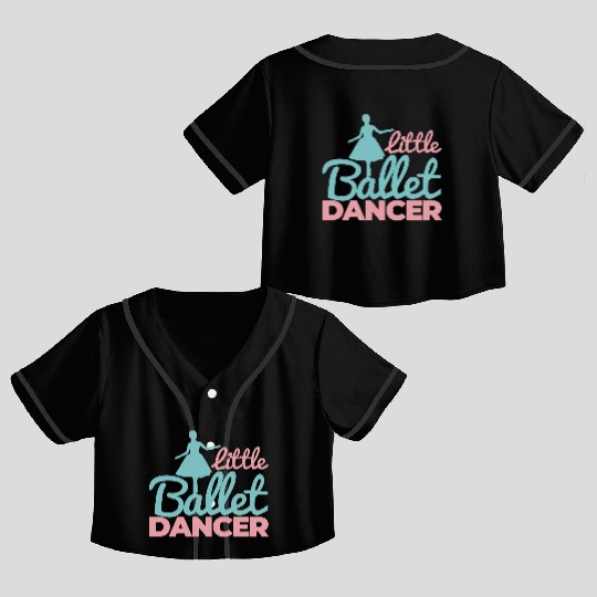 Ballet Girl Crop Top Baseball Jerseys