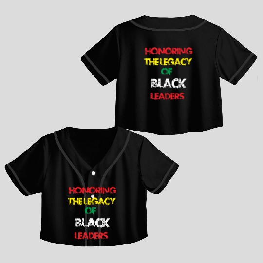 BLACK HISTORY MONTH Crop Top Baseball Jerseys