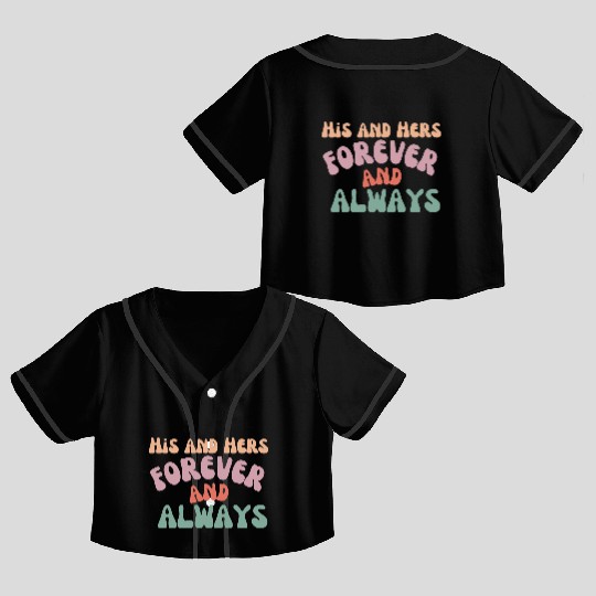 His and Hers Crop Top Baseball Jerseys