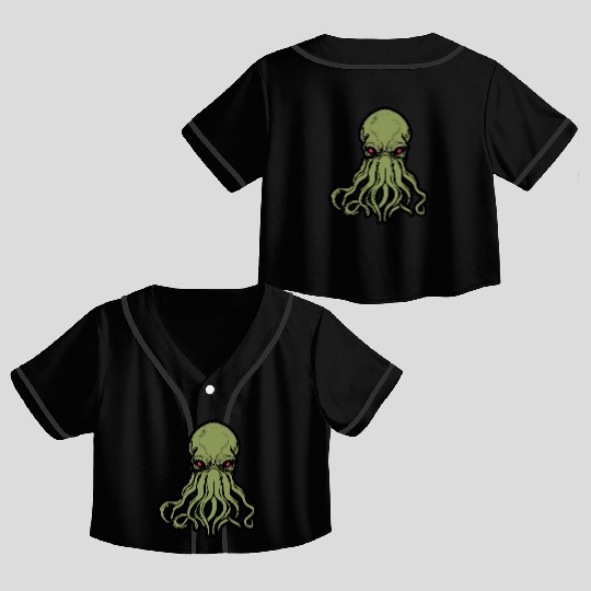 Cthulhu! The Stars are finally right! Crop Top Baseball Jerseys