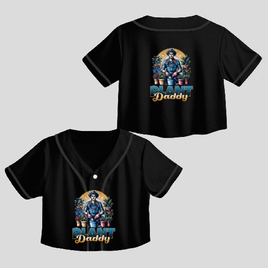 Plant Daddy Crop Top Baseball Jerseys