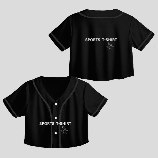 Sports Crop Top Baseball Jerseys Crop Top Baseball Jerseys The beautiful Nerd Collection