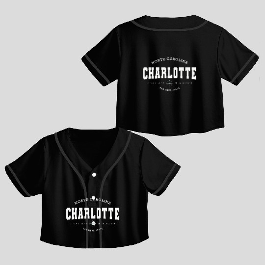 Charlotte (NC) USA Crop Top Baseball Jerseys