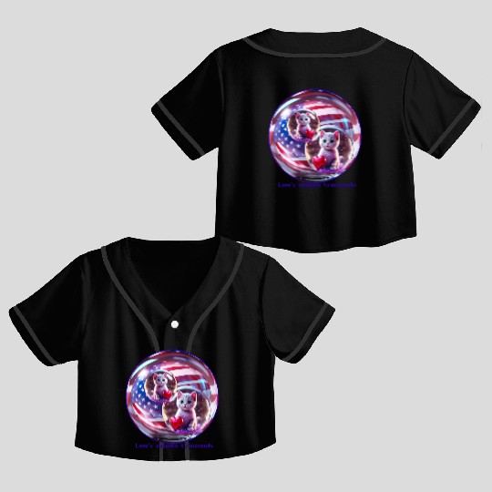 Valentine's Day Crop Top Baseball Jerseys